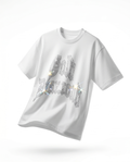 Gold Diamond Rhinestone Tee - White